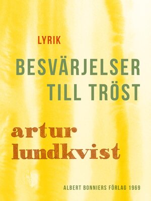 cover image of Besvärjelser till tröst